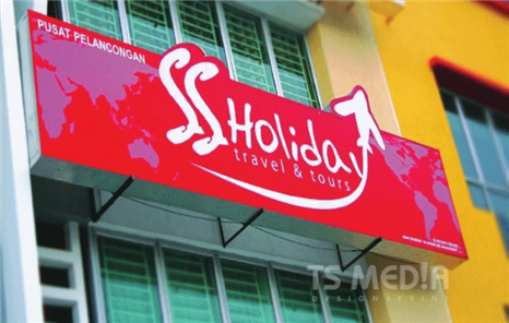 Signage - LED Flourescent Lighted Box With Customized Shape