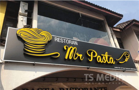 Signage - 3D Aluminium Box Up, Frontl Lighting